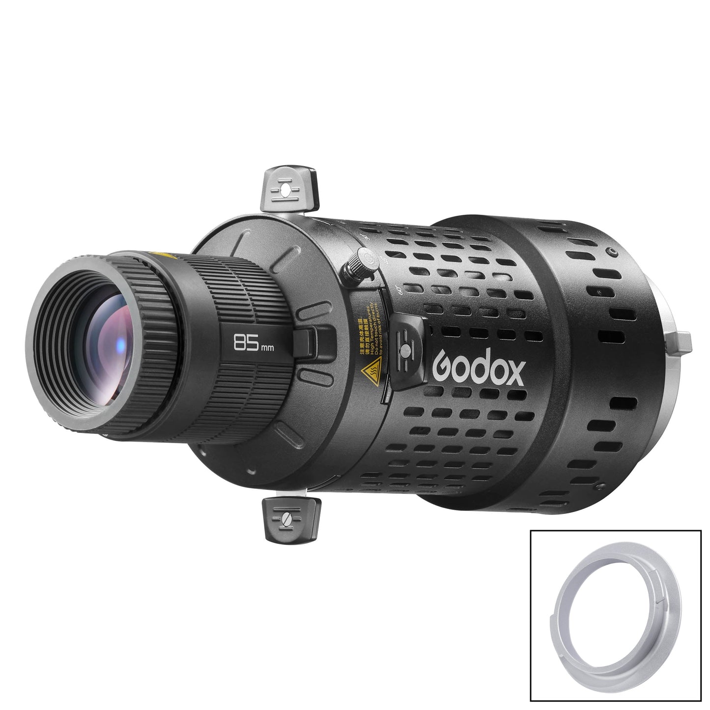 BFP Bowens S-Type-Fitting Interchangeable Lens Projection Attachment with 85mm Lens Optic For Flash