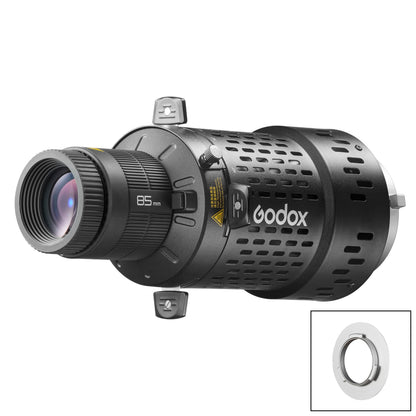 BFP Bowens S-Type-Fitting Interchangeable Lens Projection Attachment with 85mm Lens Optic For Flash