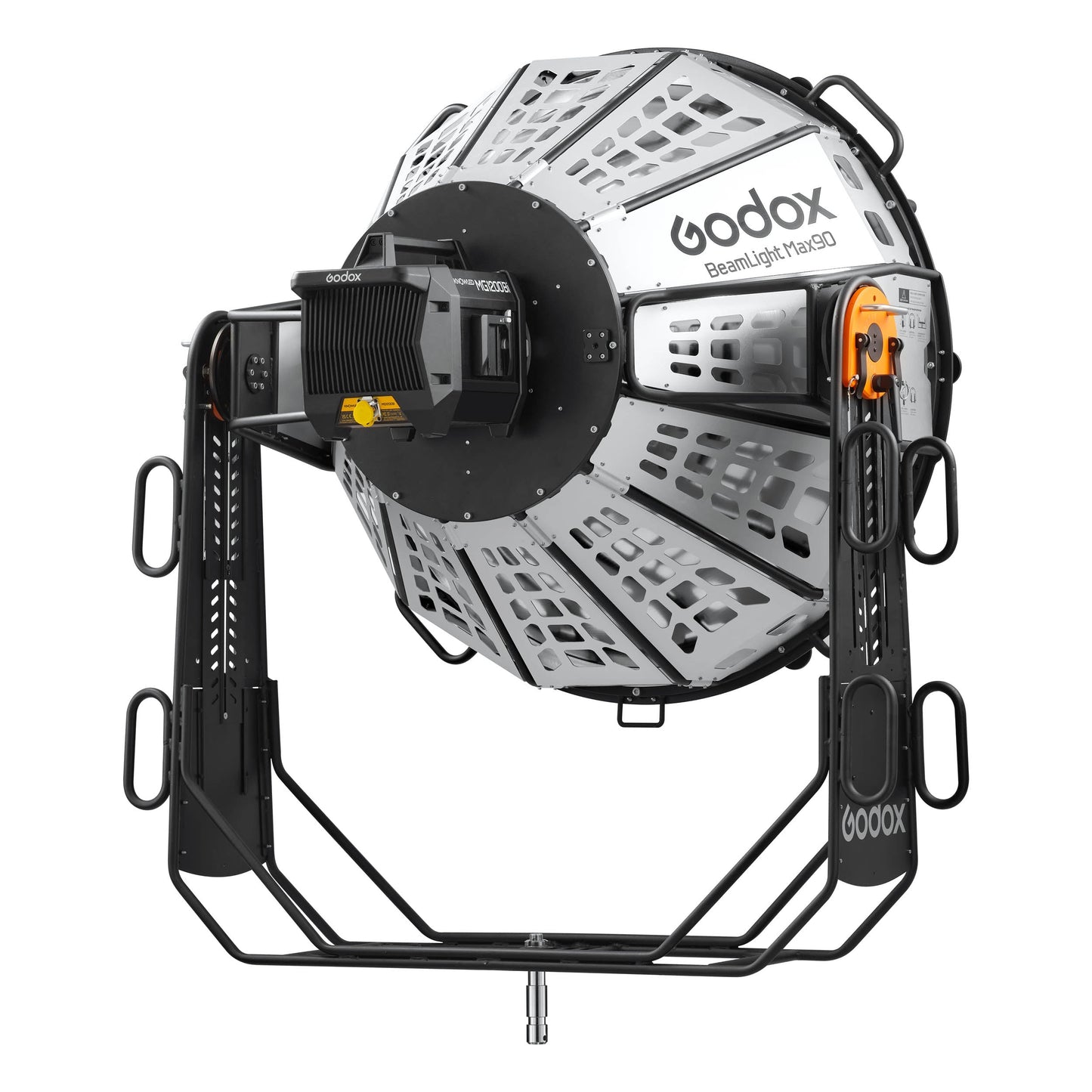 Godox BeamLight Max90 Cinema-Grade parallel-Beam Reflector with light attached (not included)