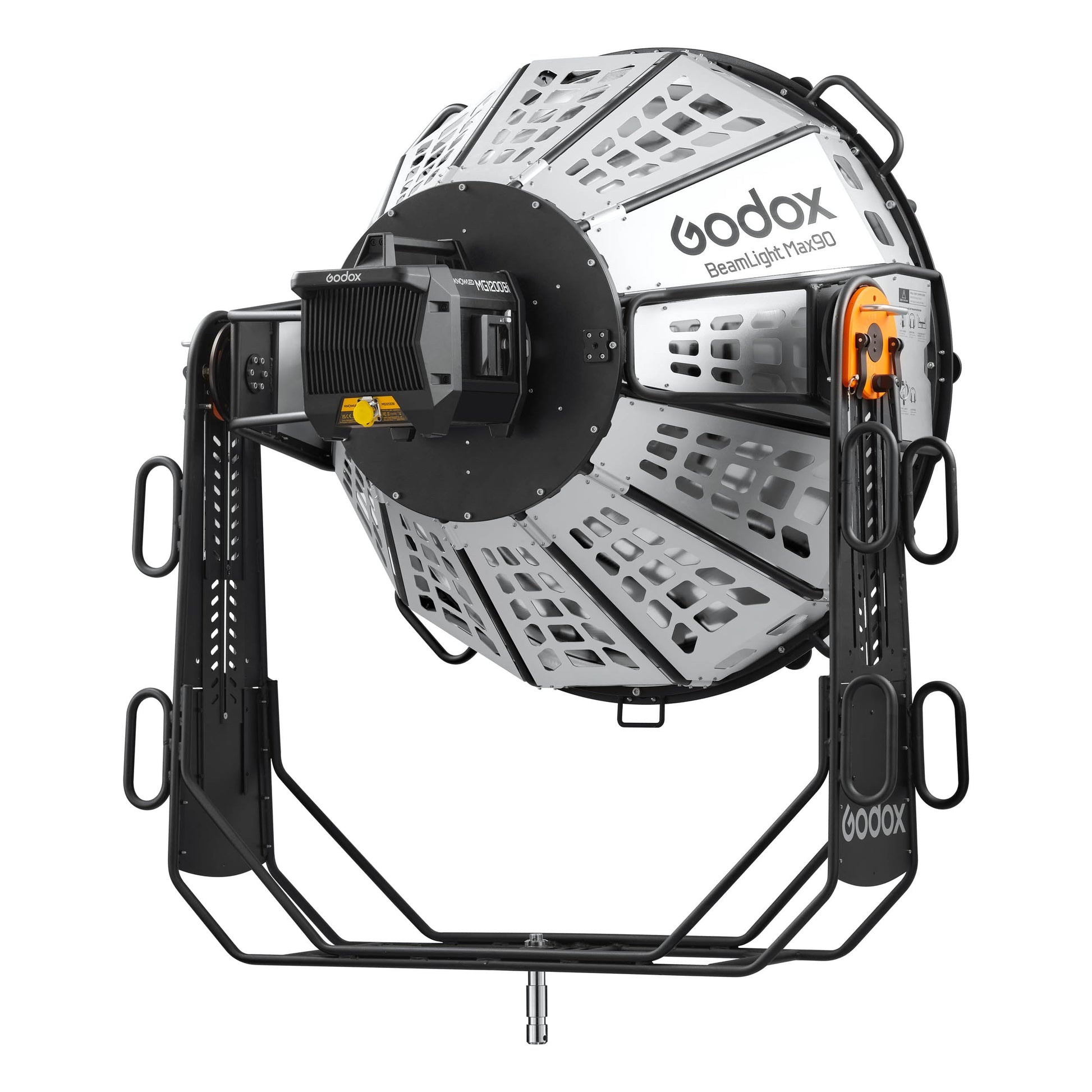 Godox BeamLight Max90 Cinema-Grade parallel-Beam Reflector with light attached (not included)
