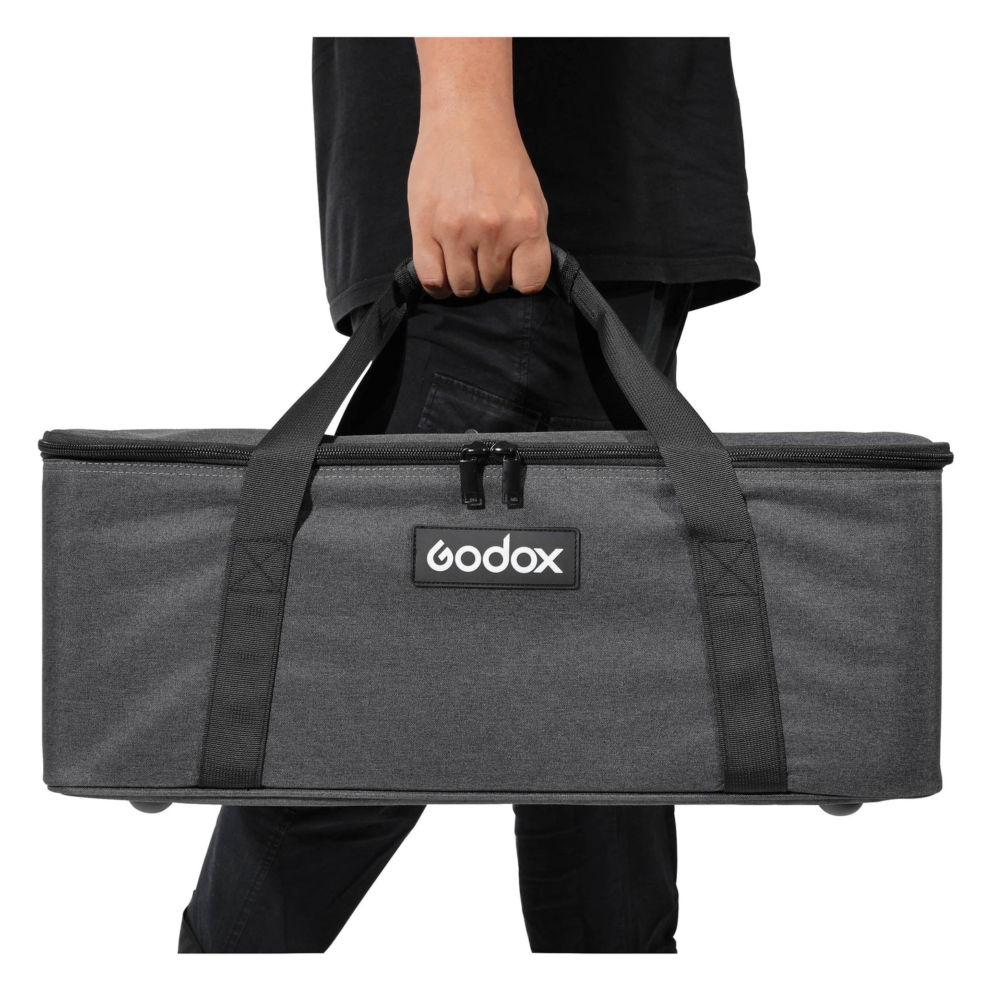 Godox CB-16 Padded Carry Case for VL-Series LED Video Lights Being carried by a person
