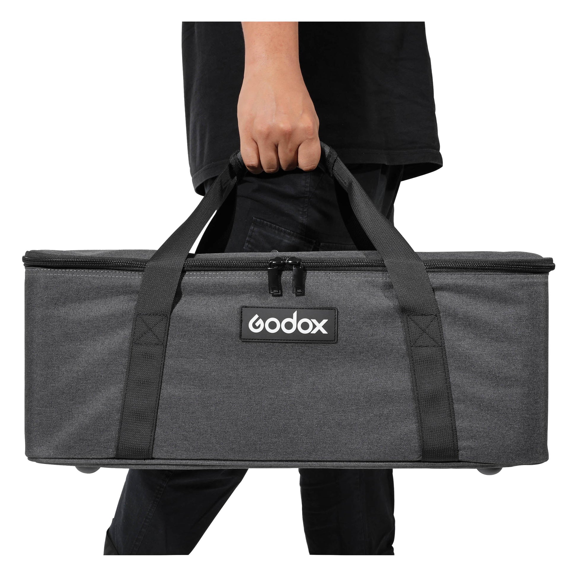 Godox CB-16 Padded Carry Case for VL-Series LED Video Lights Being carried by a person