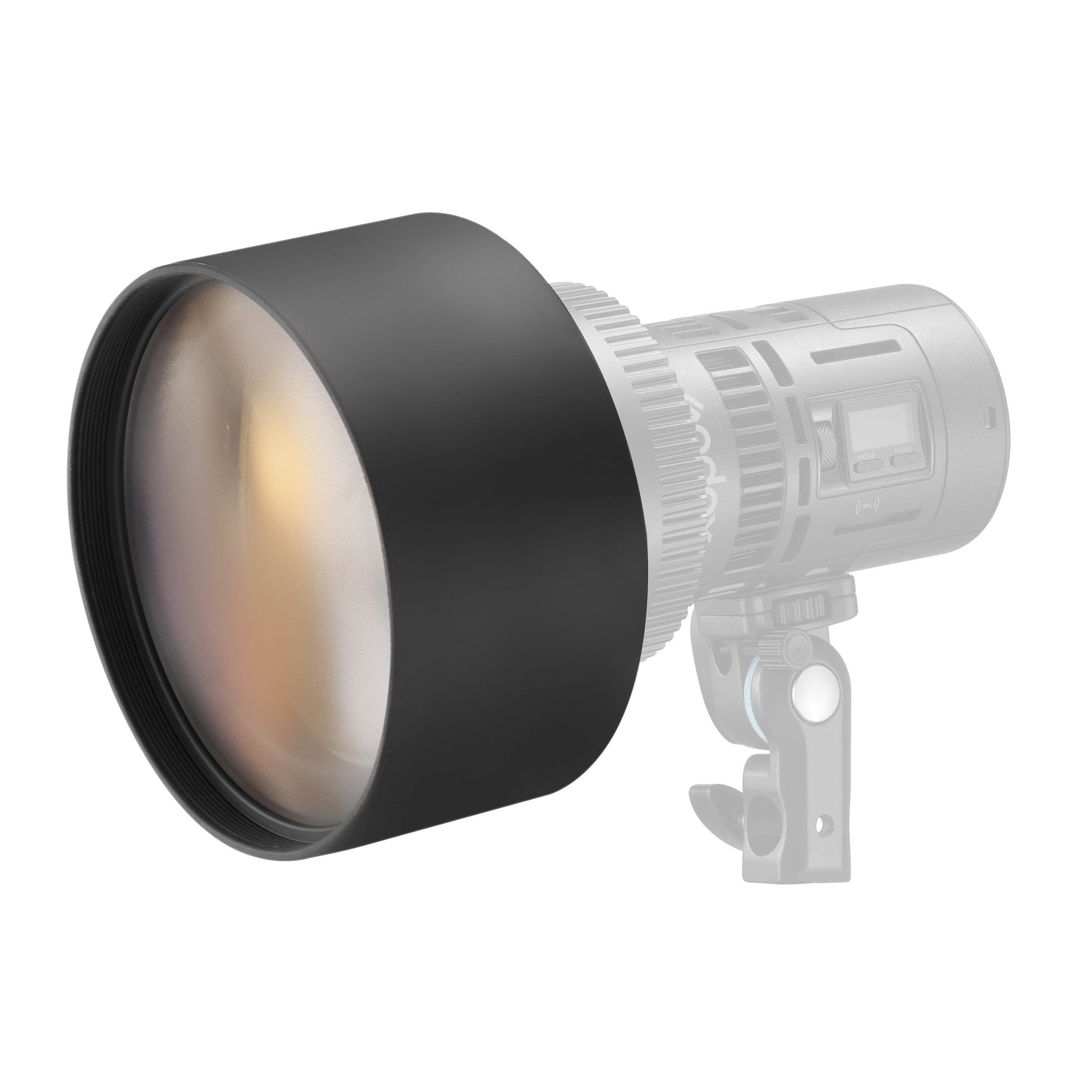 Godox DL5-Lite Parallel Beam Reflector Mounted to a KNOWLED MS-Series light Collapsed