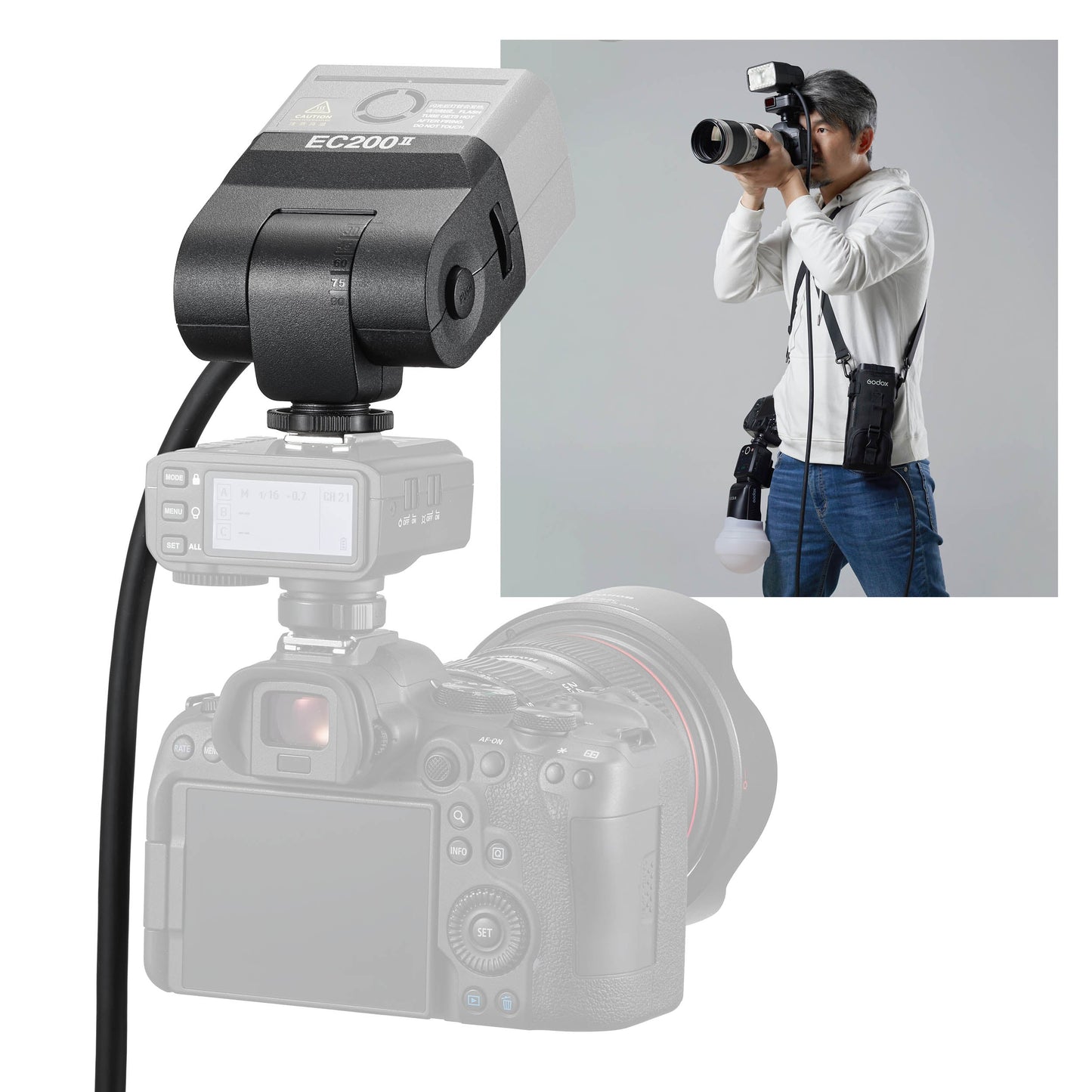 Godox EC200II Extension Flash Head 
