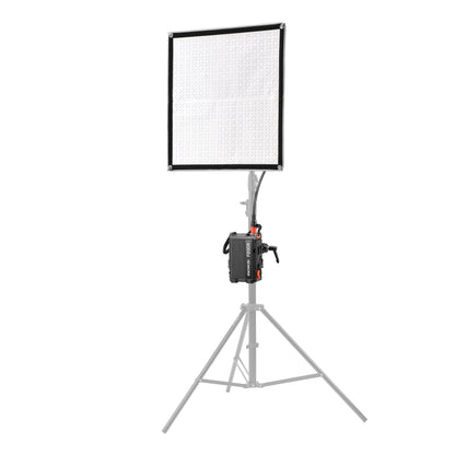 Godox F200R-K2 2'x2' IP54 Ultra-Thin Flat Panel LED Light Mat Box Content Mounted to a C-Stand