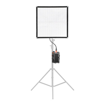 Godox F200R-K2 2'x2' IP54 Ultra-Thin Flat Panel LED Light Mat Box Content Mounted to a C-Stand