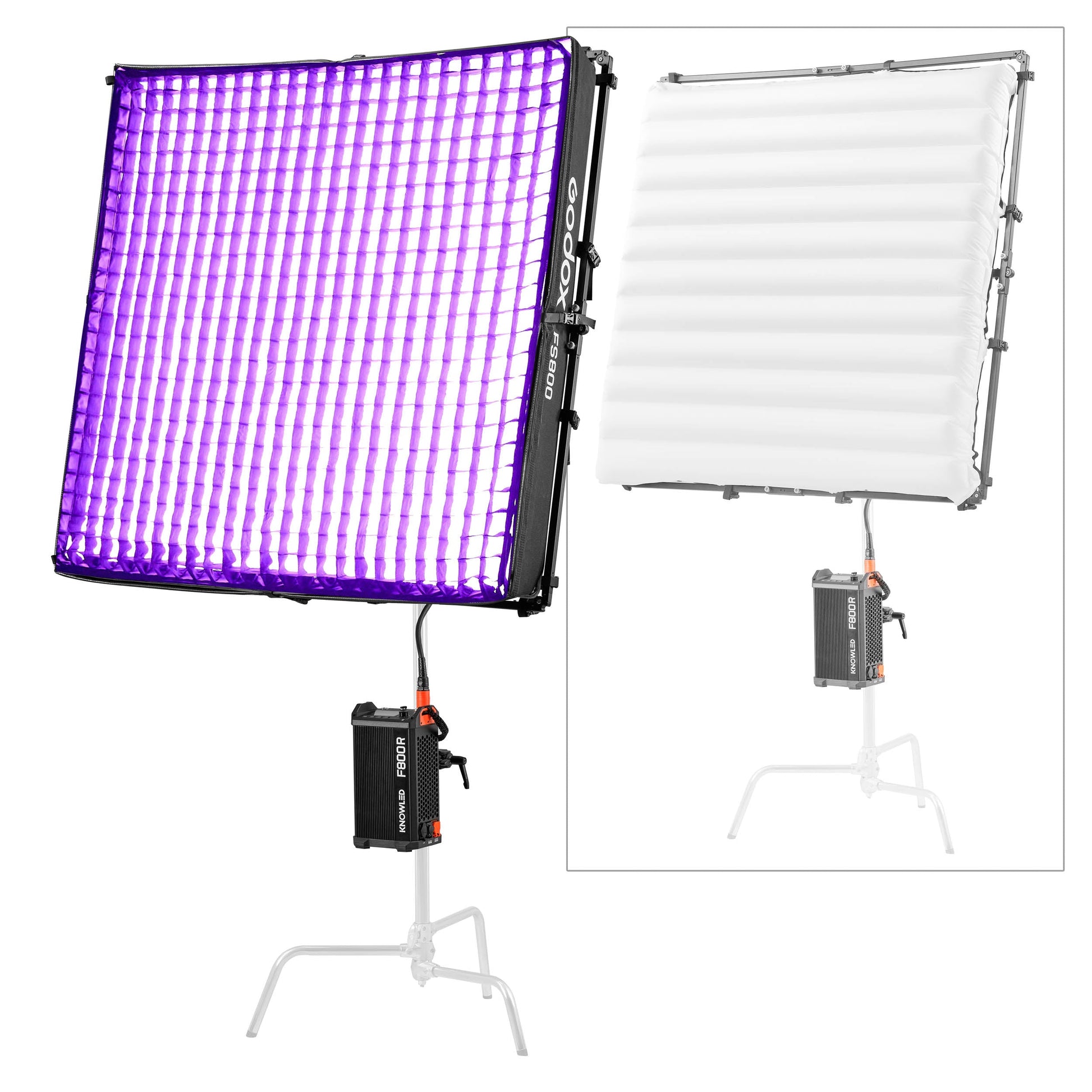 F800R-K2 4'x4' IP54 Ultra-Slim Flexible RGB LED Light Mat Panel