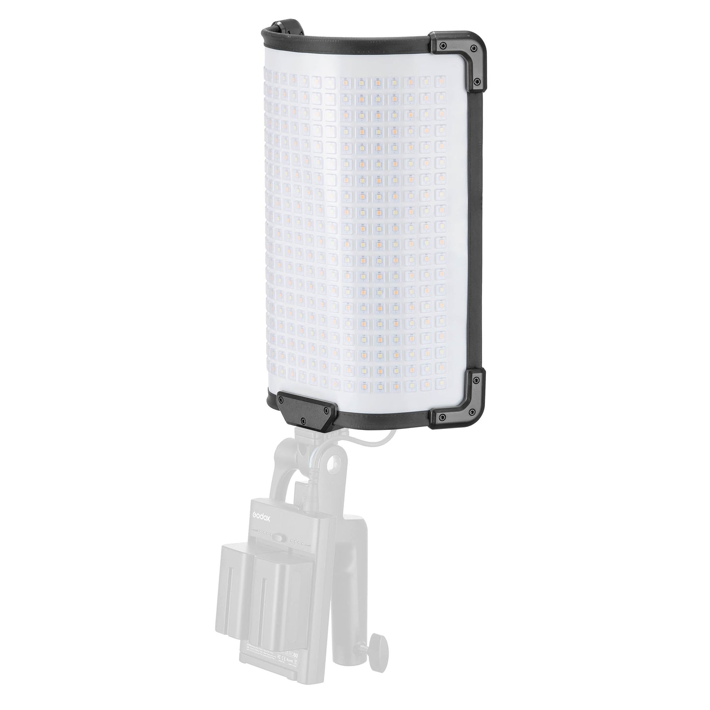Godox FH50Bi Flexible Bi-Colour LED Light Panel used with ML-AK battery Kit - flexed)