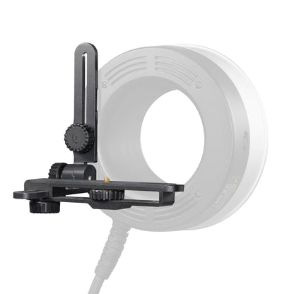 Godox FLB-02 Camera bracket mounted to an R2400 Ring Flash