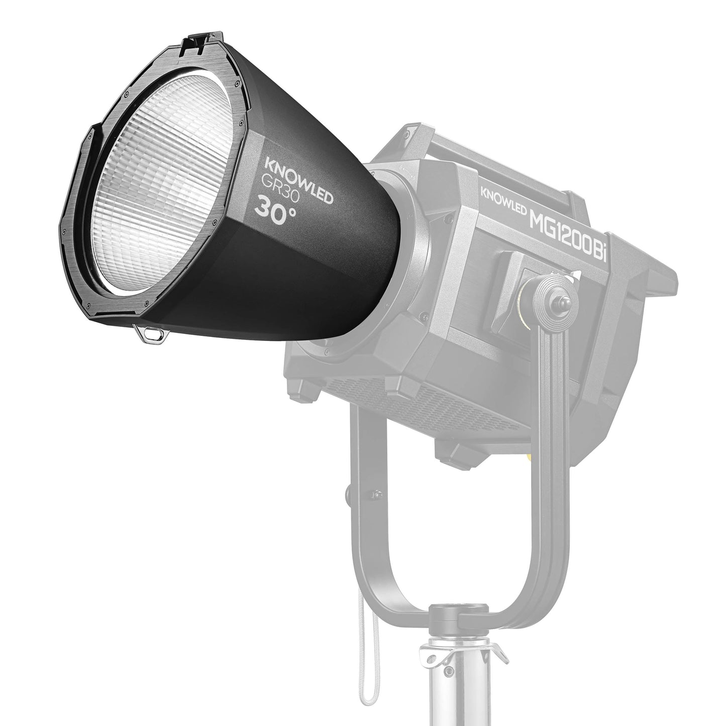 Godox KNOWLED GR30 30 Degree Reflector Mounted to an MG1200bi