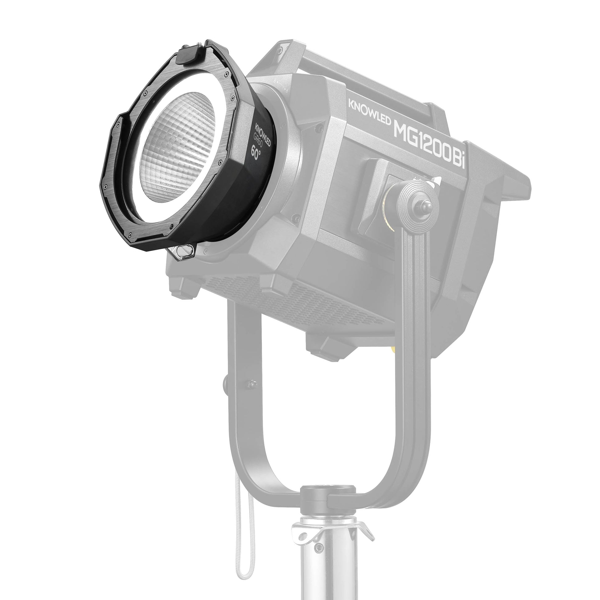 Godox KNOWLED GR60 60 Degree Reflector mounted to an MG1200Bi