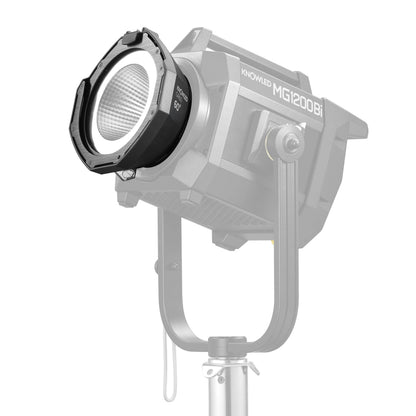 Godox KNOWLED GR60 60 Degree Reflector mounted to an MG1200Bi