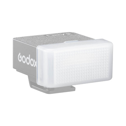 Godox iM20-DF Diffuser mounted to the front of a Godox iFLASH iM20 Camera Flash