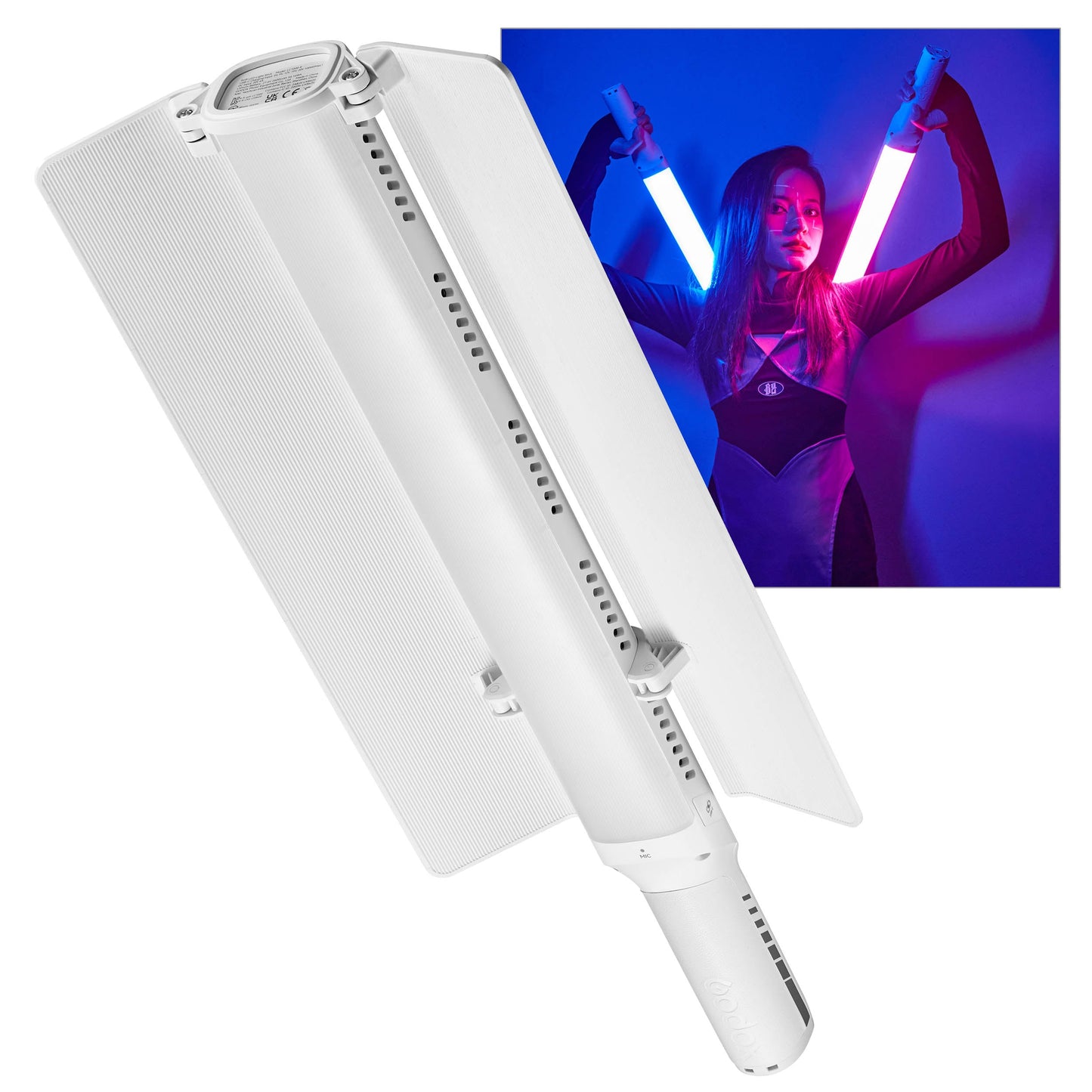 LC1000R Powerful Handheld 100W RGB LED Video Light Wand