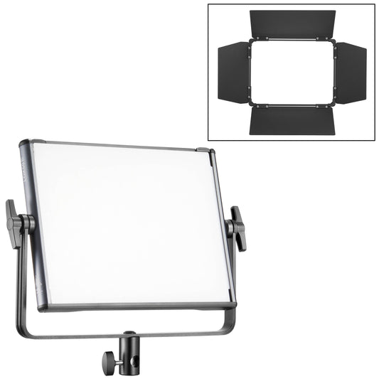 LDX50Bi Bi-Colour LED Flat Light Panel with BD-50 Barndoor