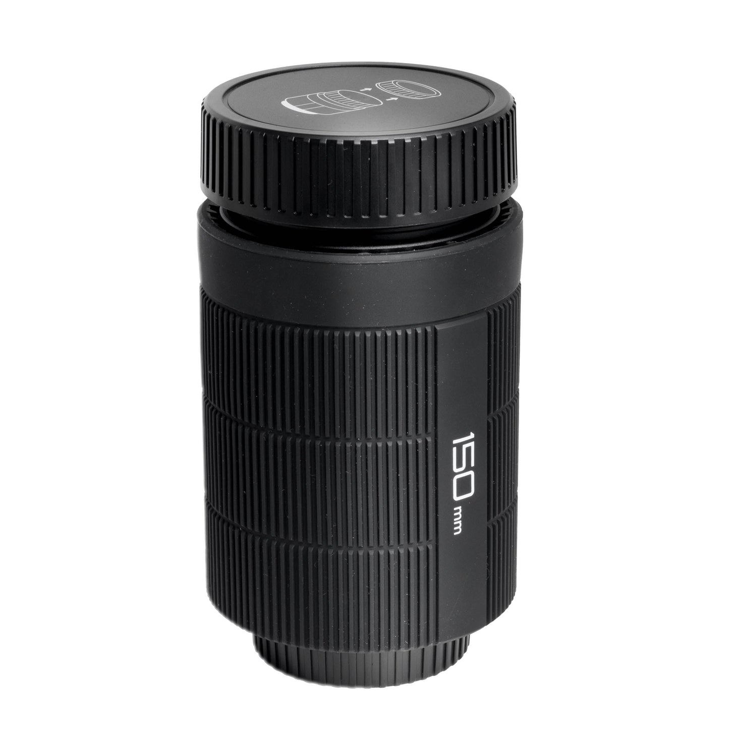 Godox LENS150 150mm Lens Optic for the Godox BFP, BLP and BP-SE Projection Attachments with lens cap attached
