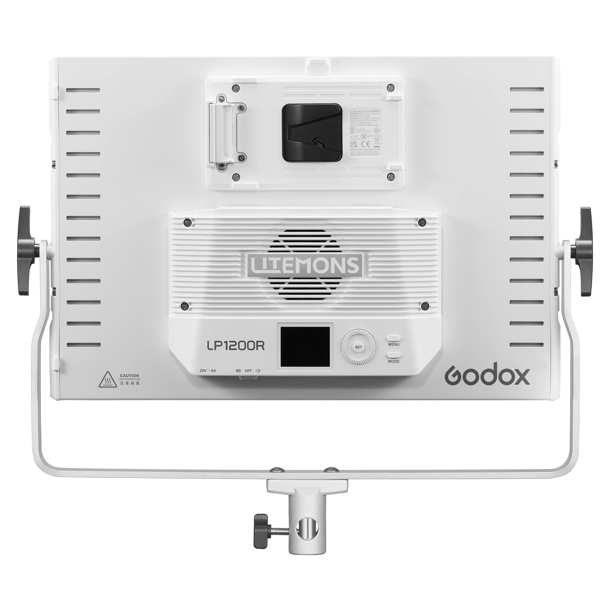 Godox Litemons LP1200R RGB LED Light Panel (No Barn Doors Back View)