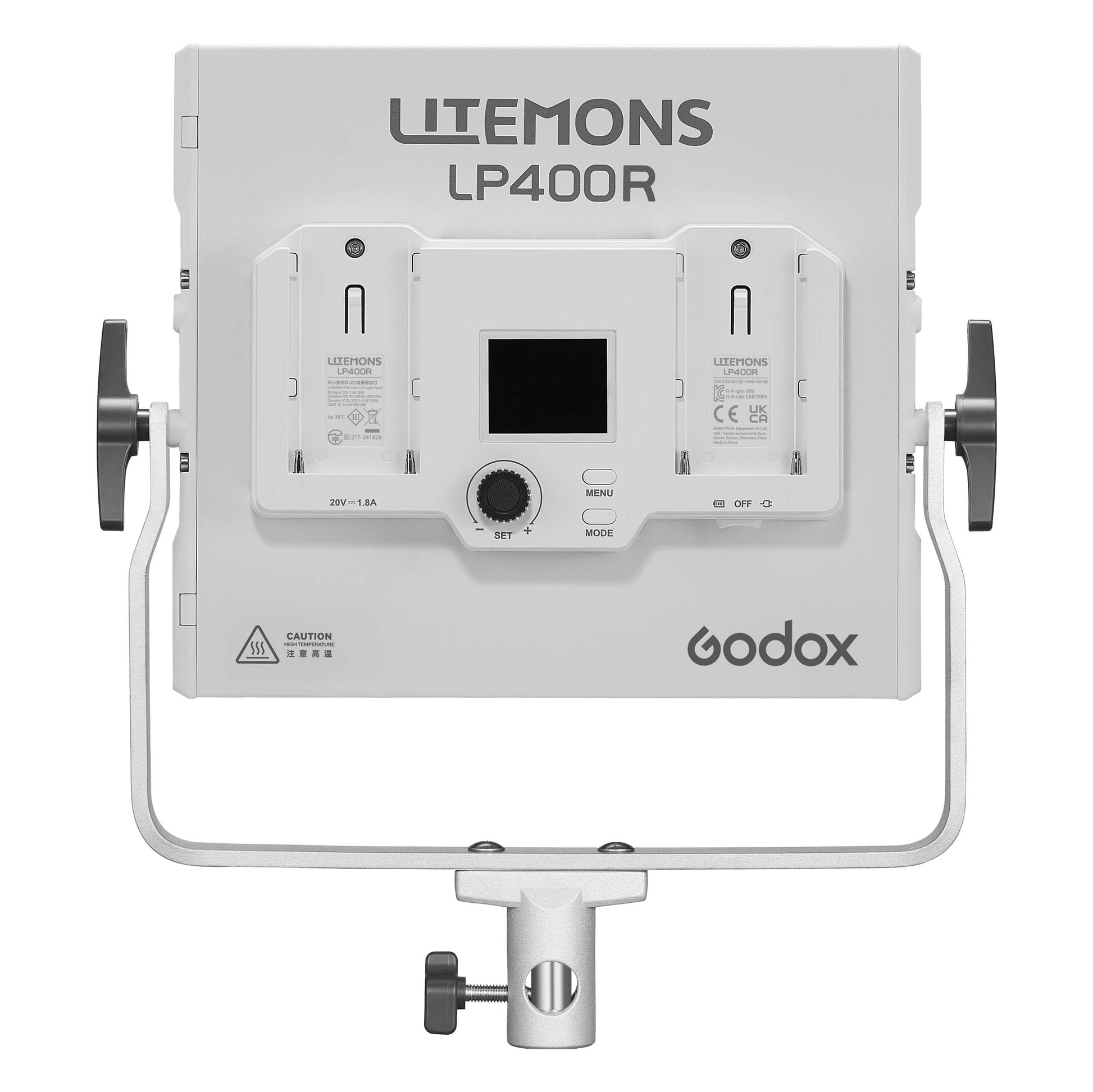 Godox Litemons LP400R RGB LED Panel Without Barn Doors (Back View)