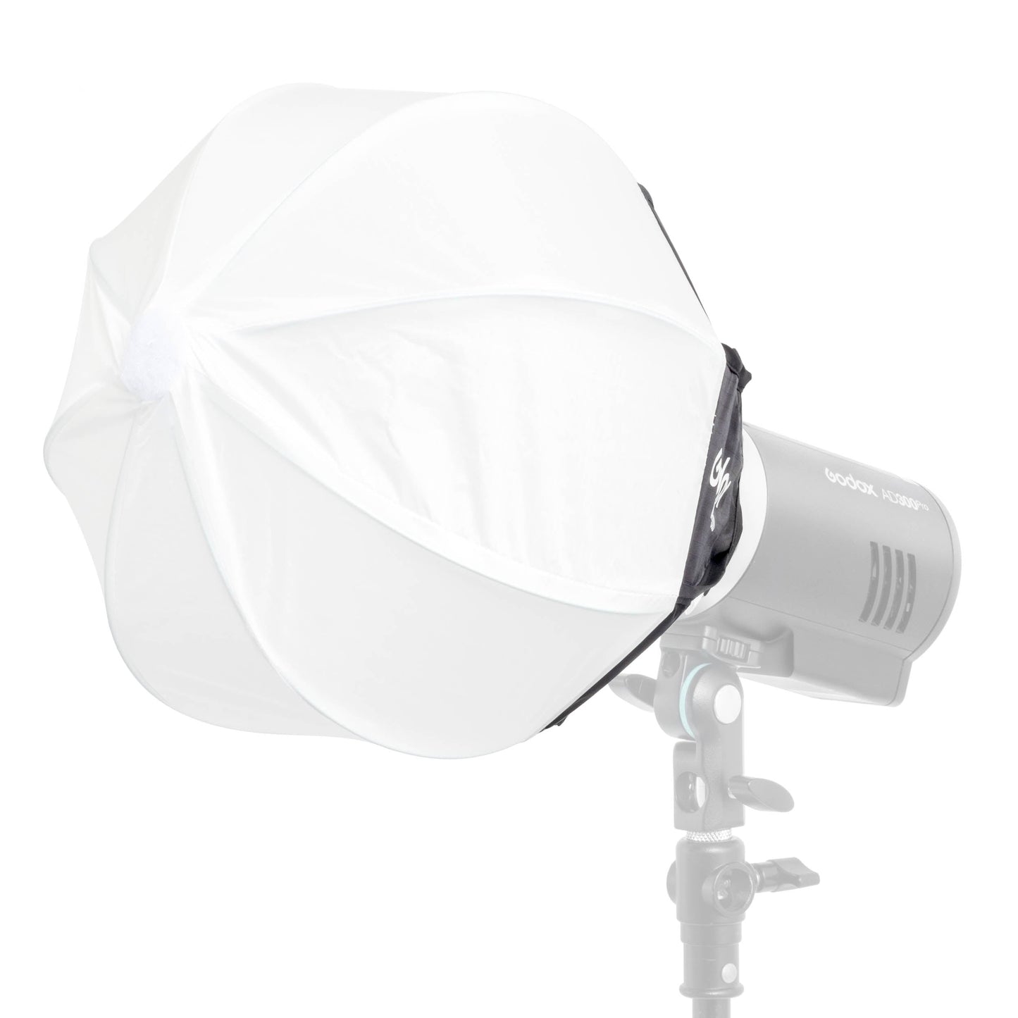 Godox ML-CS30 Godox-Fit Lantern diffuser mounted to an AD300Pro flash