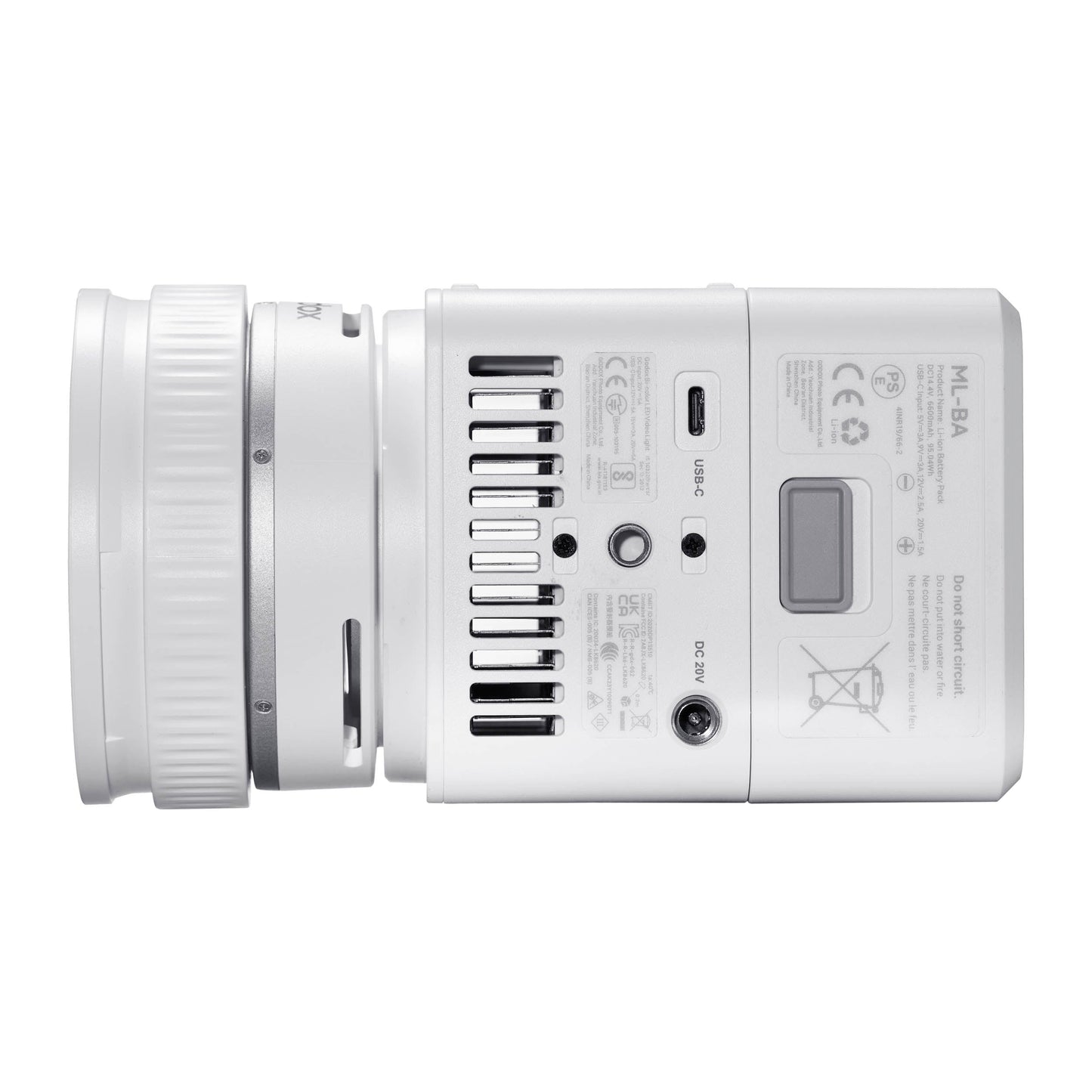 ML80Bi Compact, Portable LED Video Light with ML-Z Zoom Reflector