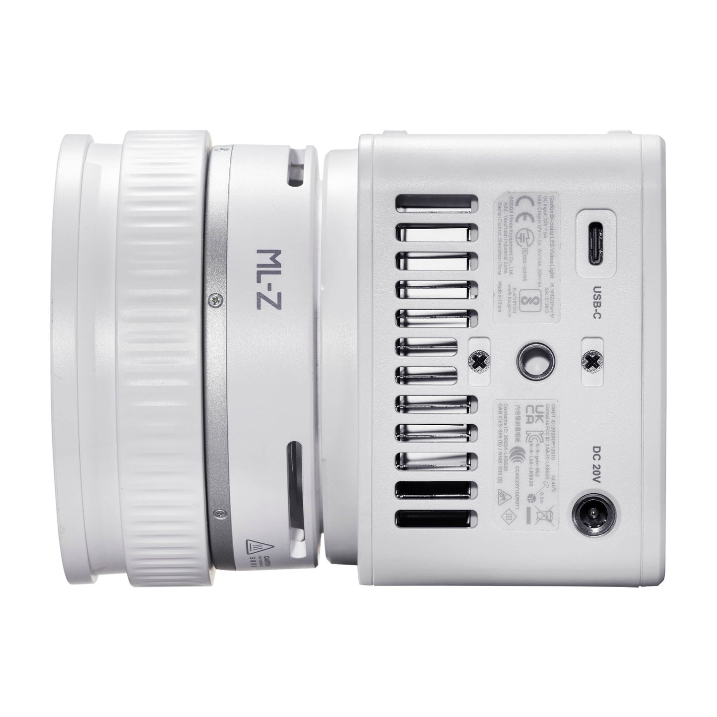 ML80Bi Compact, Portable LED Video Light with ML-Z Zoom Reflector