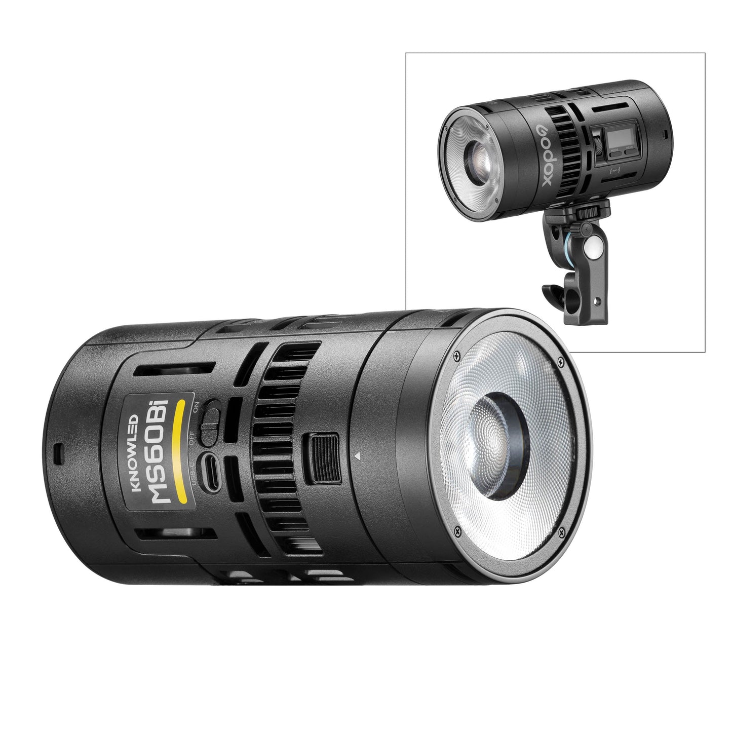 Godox MS60Bi Small Round Bi-Colour Battery-Operated LED Light