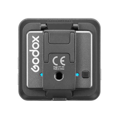 Godox Magic XT1 Wireless Mic System Receiver with Transmitters attached for charging