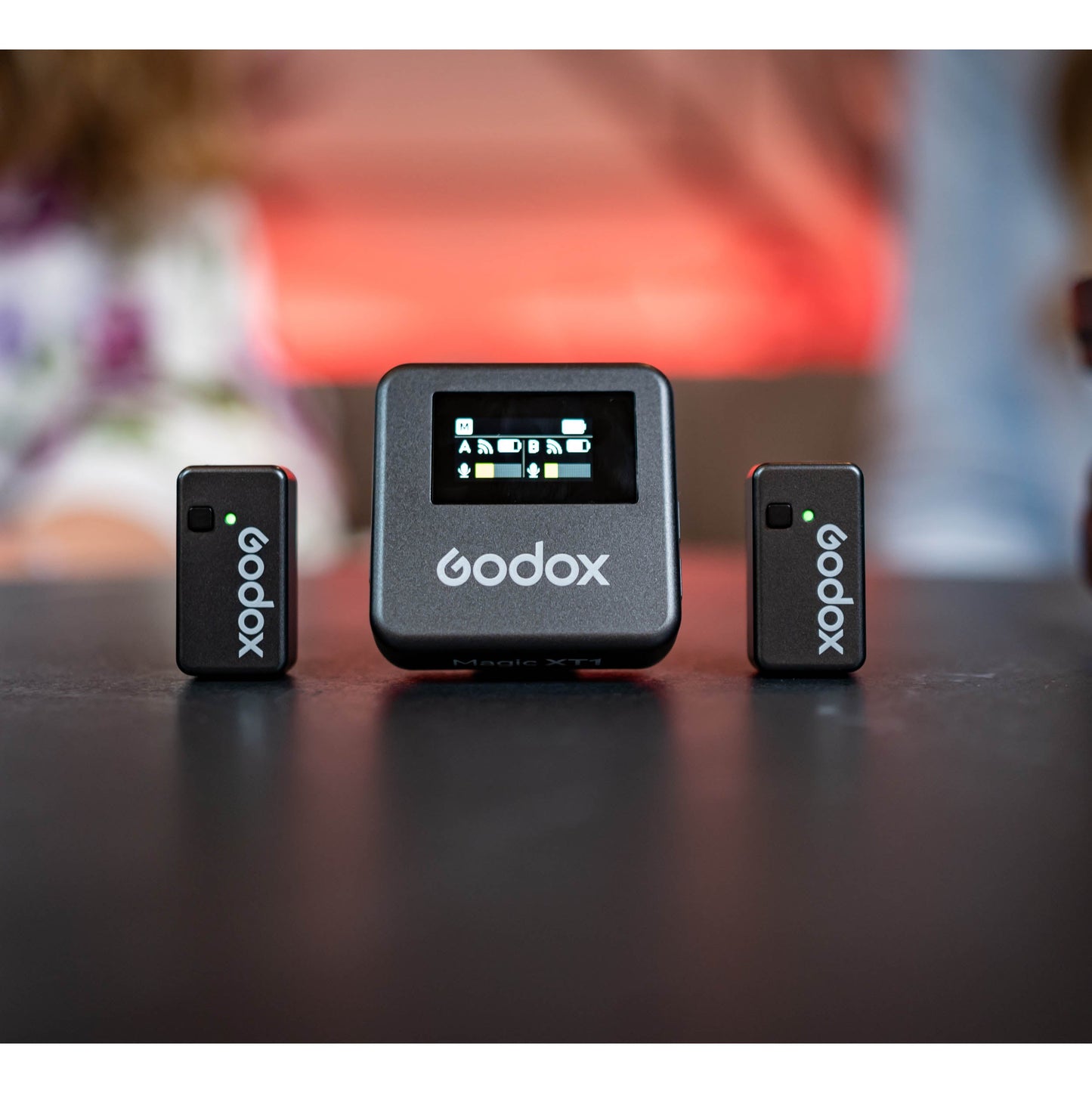 Godox Magic XT1 Mic and Speaker system on a table