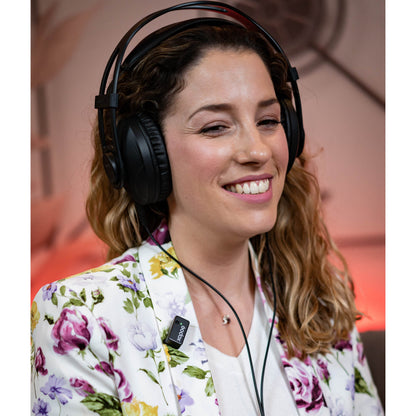 Godox Magic XT1 Mic attached to a person's collar