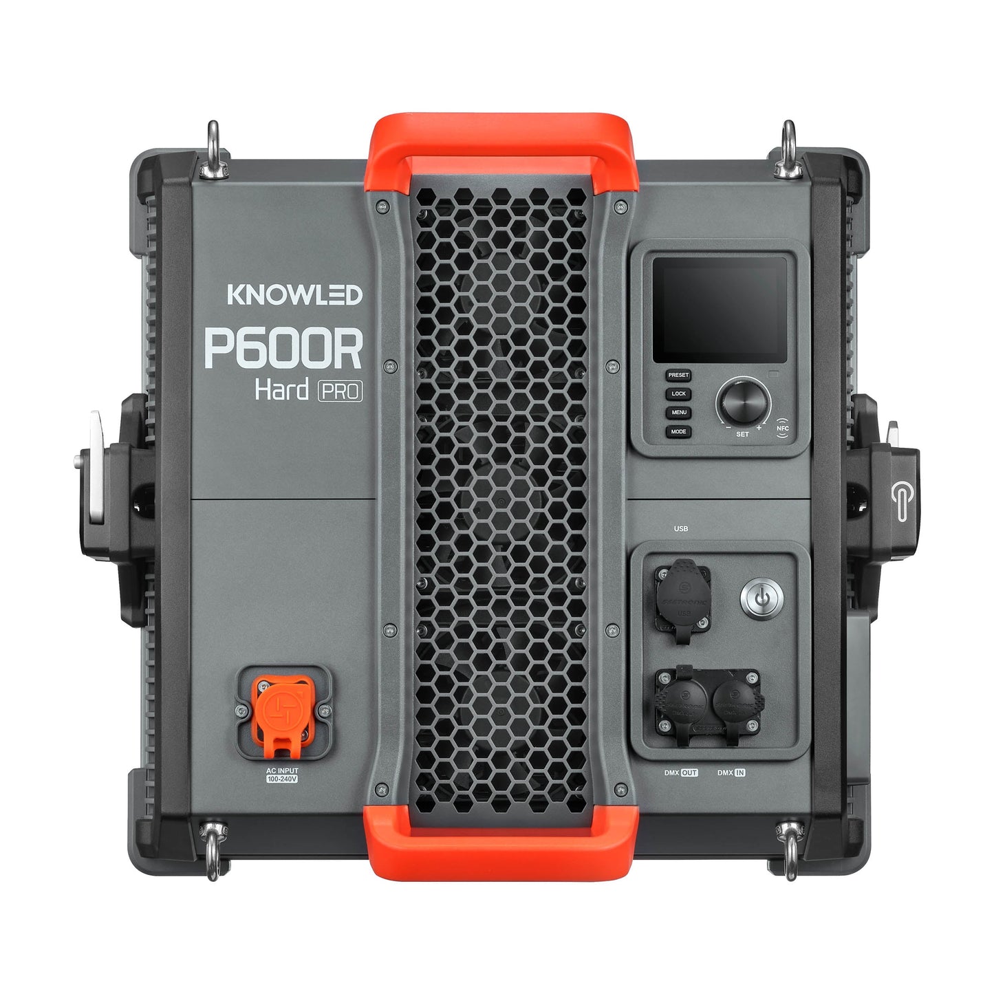 Godox KNOWLED P600R Hard Pro IP65 Weatherproof RGB LED Panel Back View with no Yoke