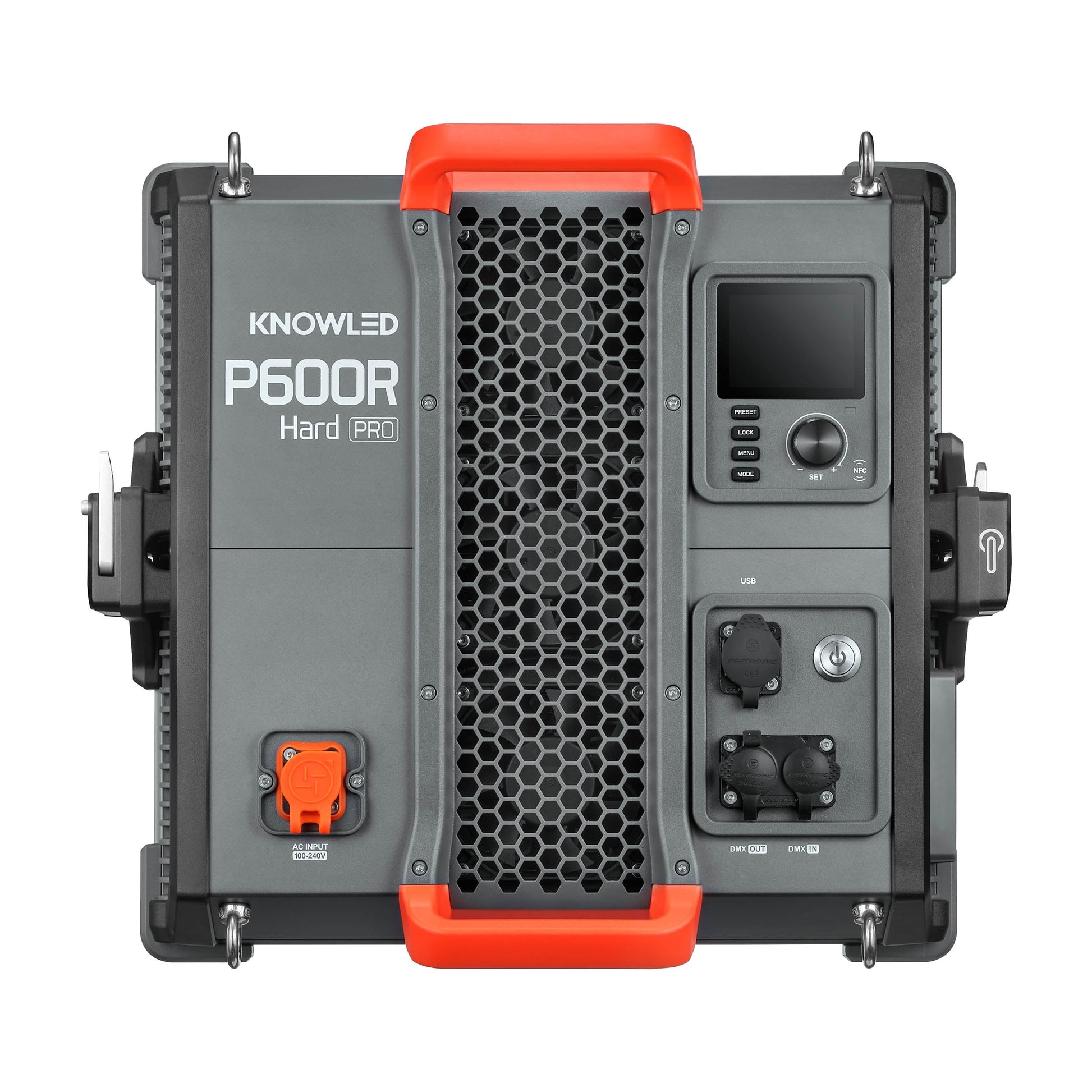 Godox KNOWLED P600R Hard Pro IP65 Weatherproof RGB LED Panel Back View with no Yoke