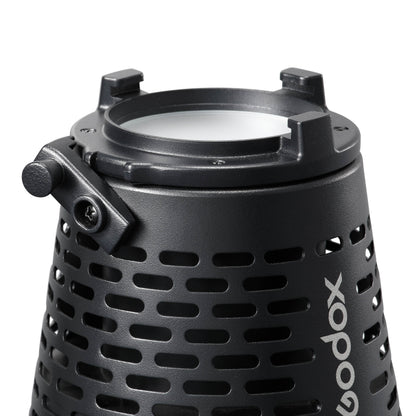 Godox SA-17 Bowens S-Type Adapter for the Godox SA-P Projection Attachment - Close Up of Clamping Mechanism