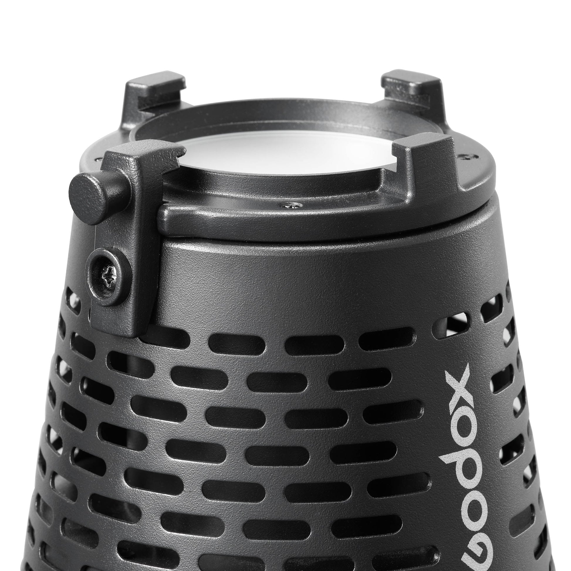 Godox SA-17 Bowens S-Type Adapter for the Godox SA-P Projection Attachment Close Up of clamping mechanism