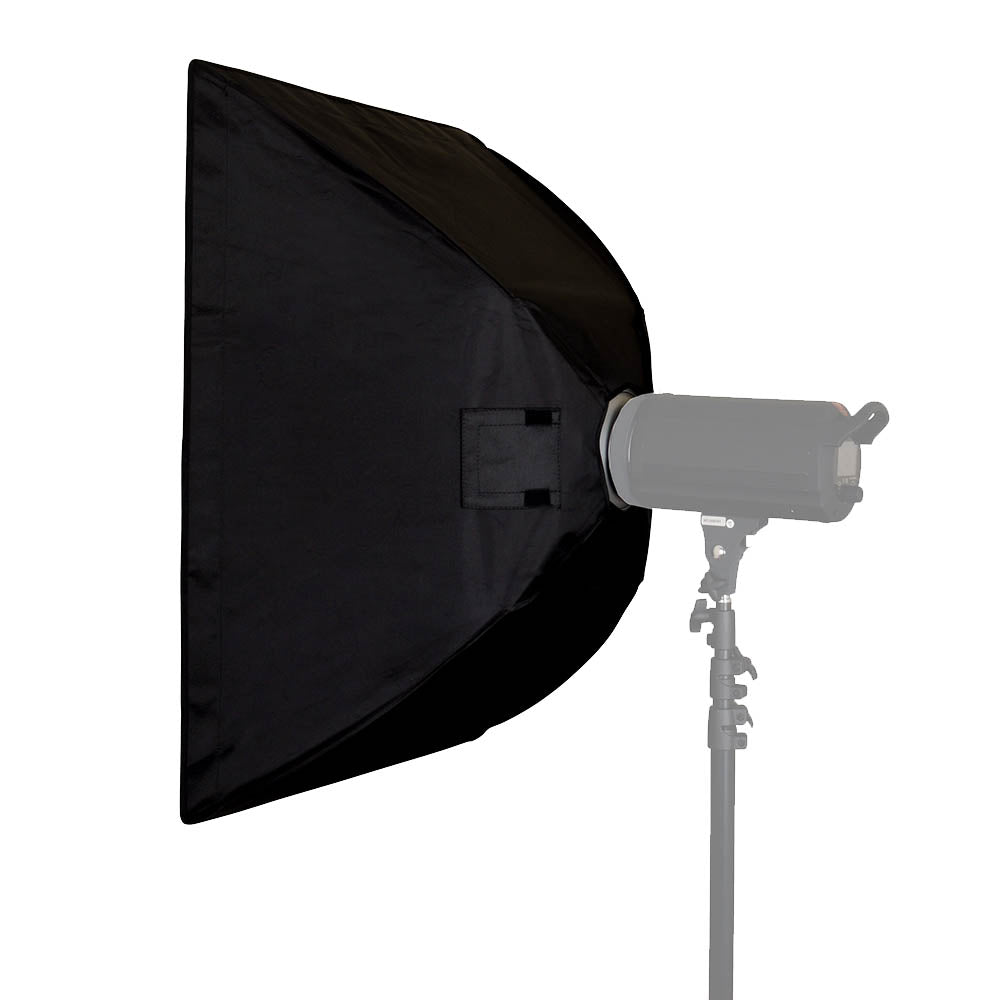  Godox SB-NBM80120 2.6' x 4' Rectangular Photography Studio Softbox with 5cm Grid (Three-Quarter Back View)