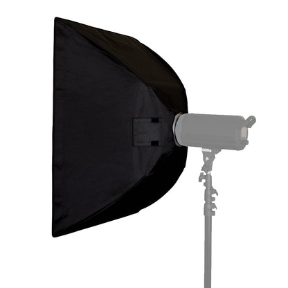  Godox SB-NBM80120 2.6' x 4' Rectangular Photography Studio Softbox with 5cm Grid (Three-Quarter Back View)
