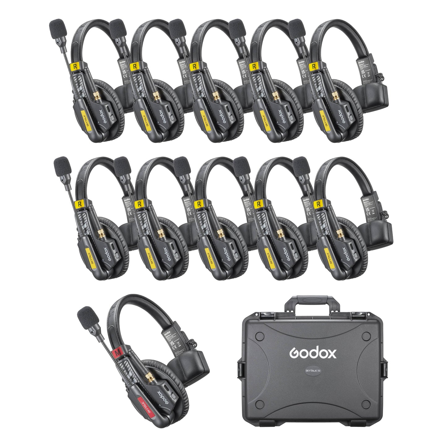 Godox SkyTalk 11S Full-Duplex 1.9GHz 11-Headset Intercom Set