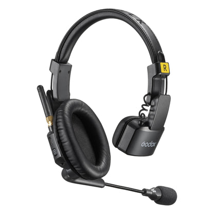 Godox SkyTalk 11S Full-Duplex 1.9GHz Receiver Headset (Back View)