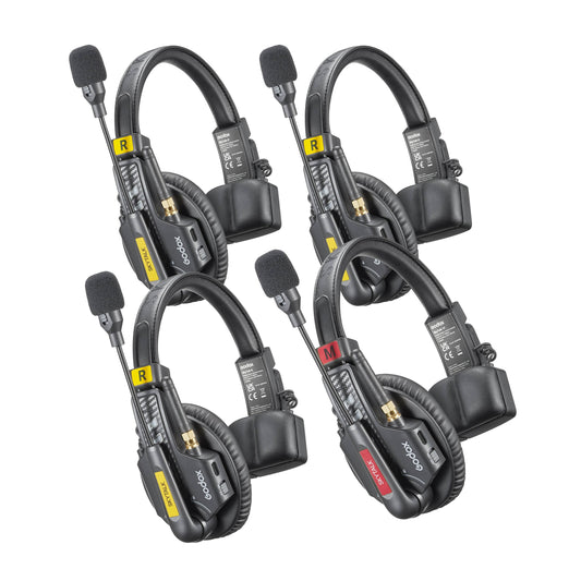 Godox SkyTalk 4S Full-Duplex 1.9GHz 4-Headset Intercom Set