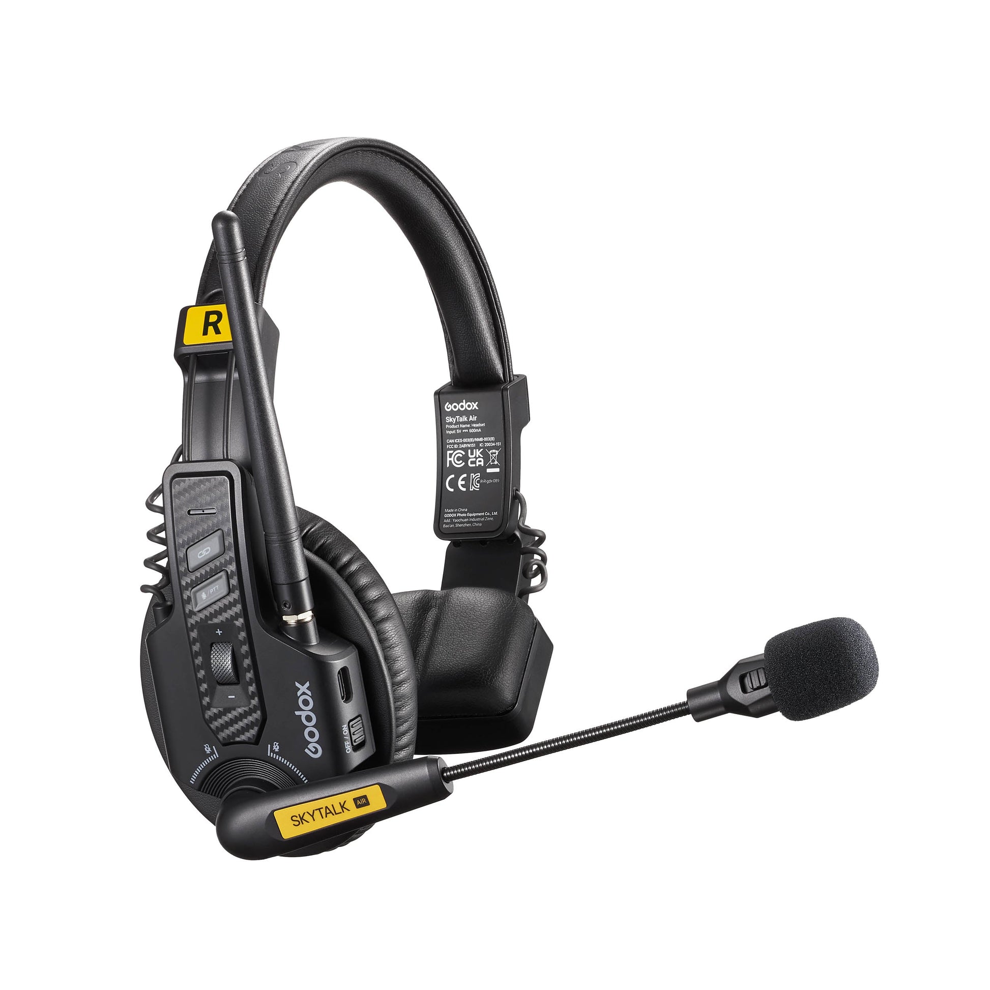 A Godox SkyTalk Air Remote Headset on a White Background
