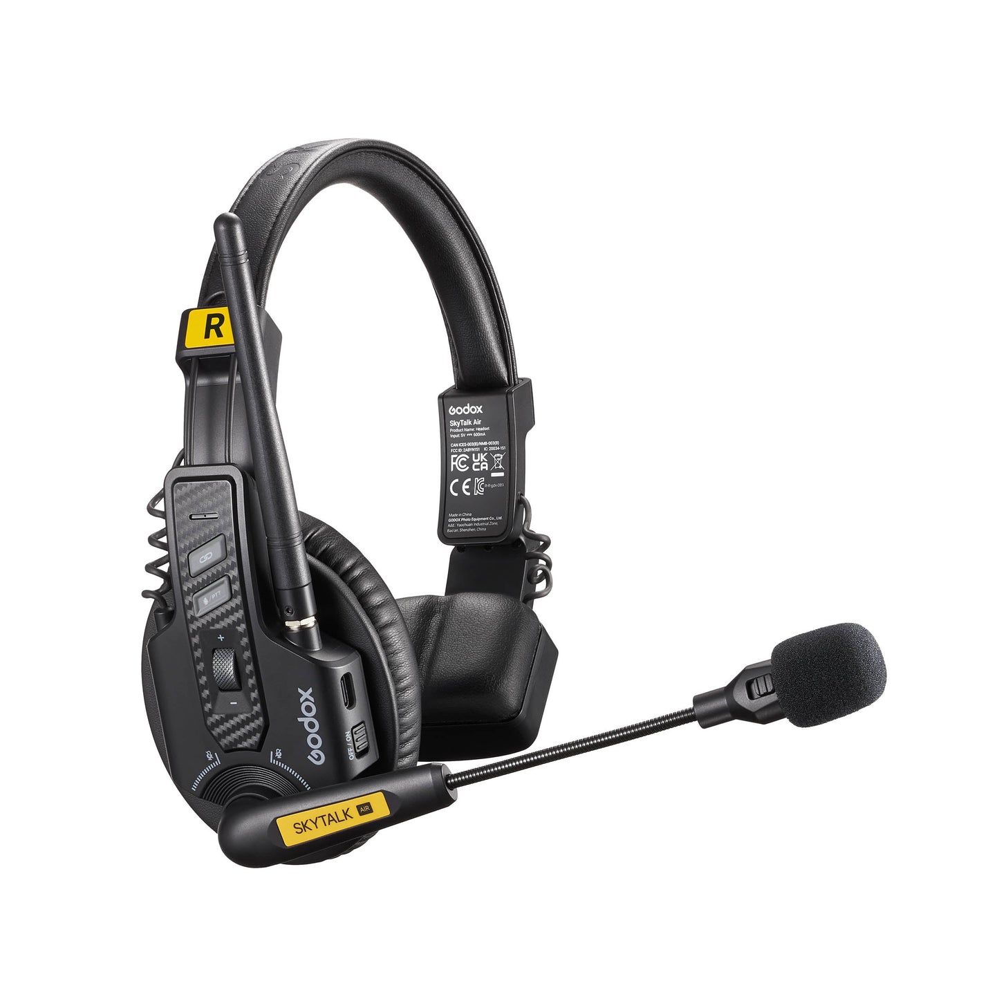 A Godox SkyTalk Air Remote Headset on a White Background