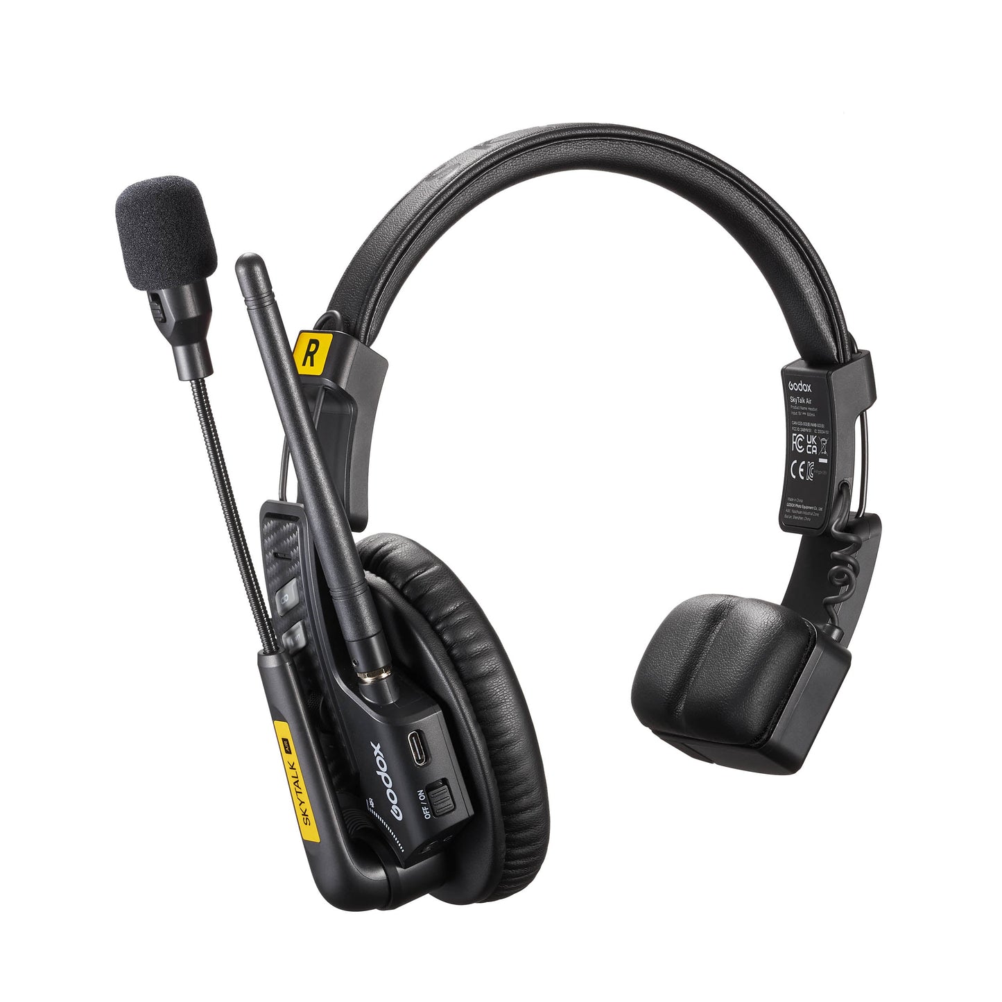A Godox SkyTalk Air Remote Headset on a White Background