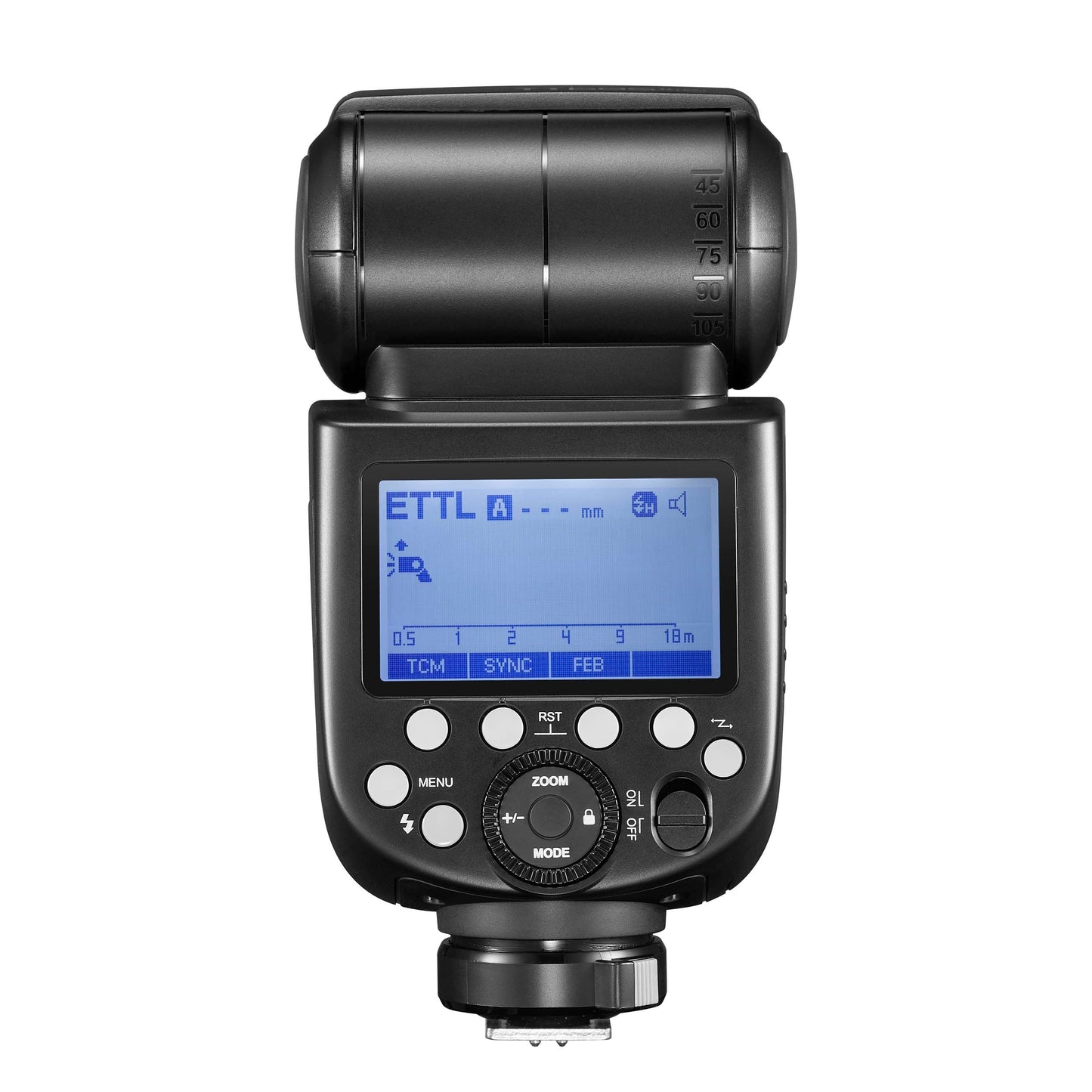 Godox TT685II AA Battery-Powered TTL Speedlite Flash for Fuji (Back View)