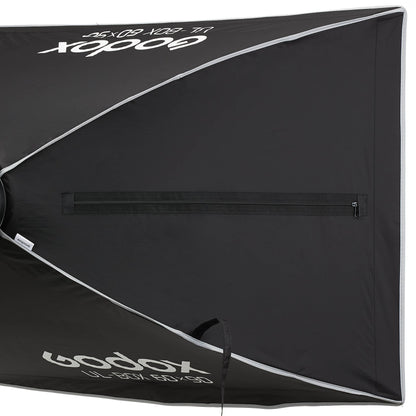Godox UL-BOX-6090 60x90cm Rectangular Softbox  close up of side access zip