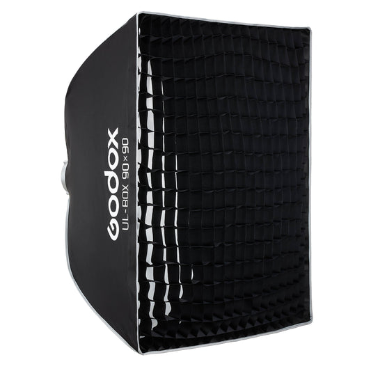 UL-BOX-90 90'x90cm (3'x3') Easy-Open Square Umbrella Softbox (S-Type Fitting)