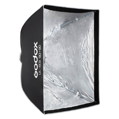 UL-BOX-90 90'x90cm (3'x3') Easy-Open Square Umbrella Softbox (S-Type Fitting)