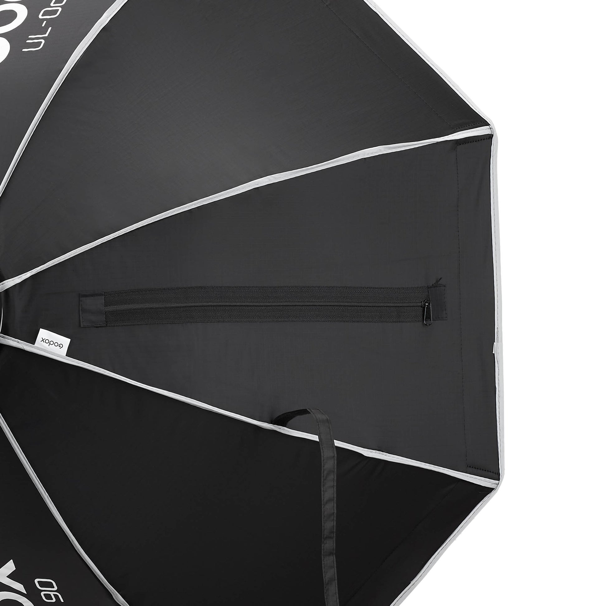 Godox UL-BOX-Octa90 90cm  Octagonal Softbox  close up of side access zip