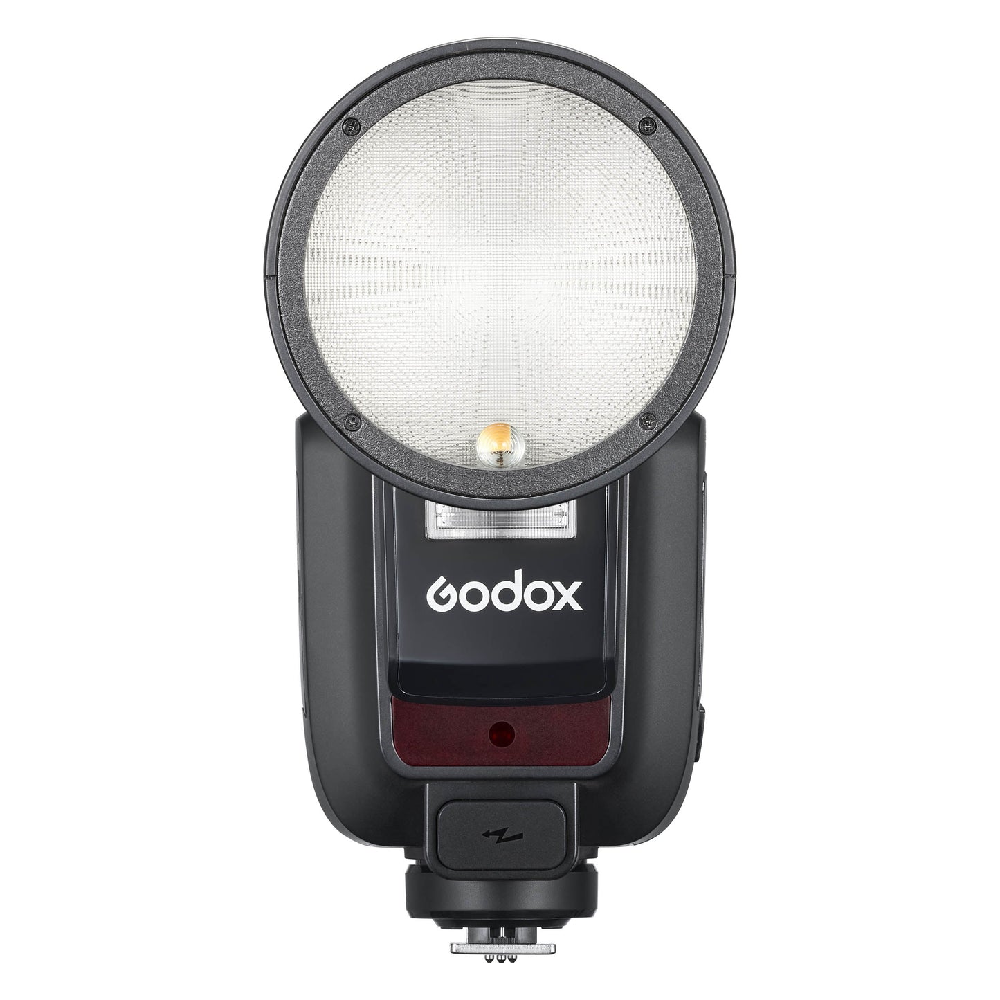 Godox V100 100Ws Round-head Speedlite Flash (Front View)