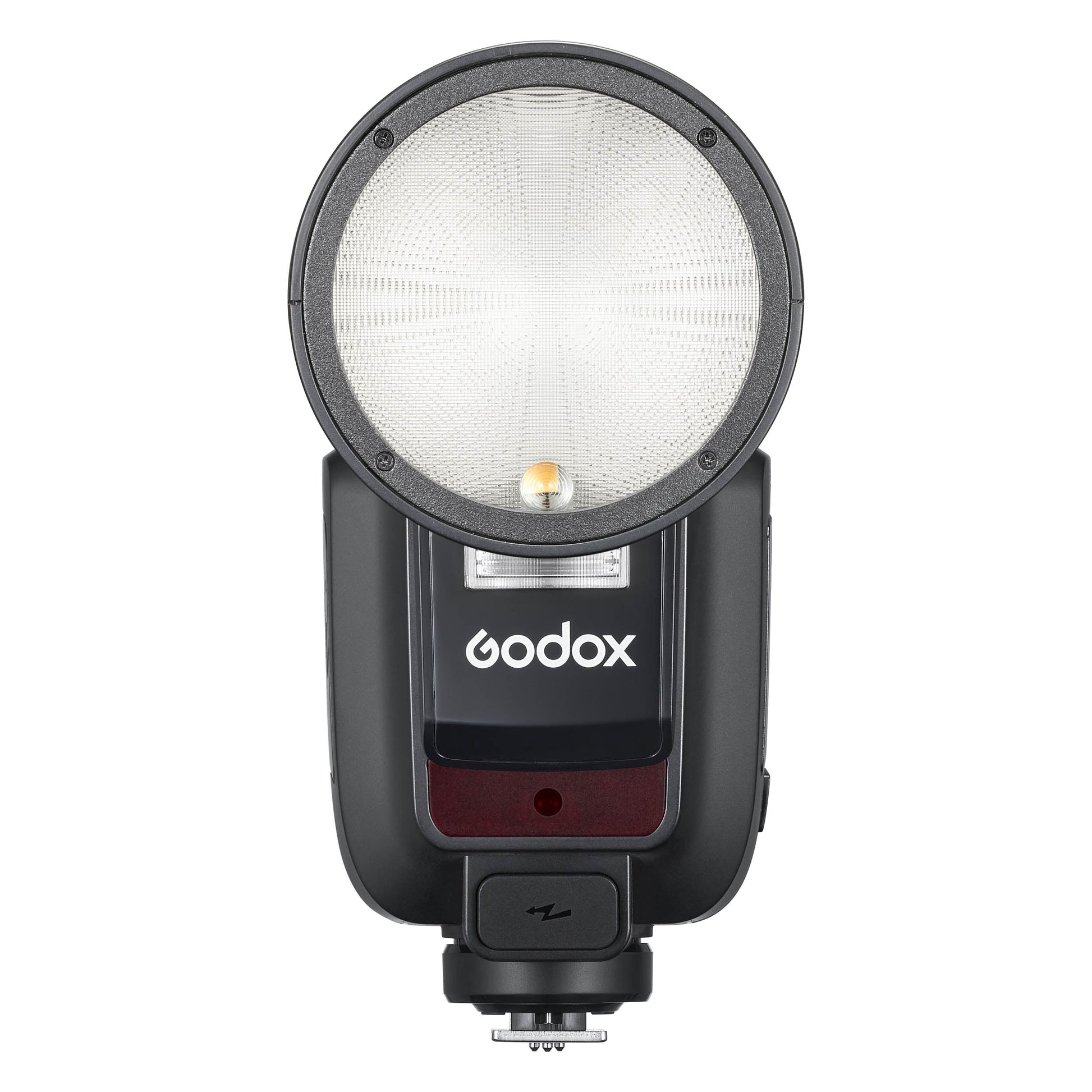 Godox V100 100Ws Round-head Speedlite Flash (Front View)