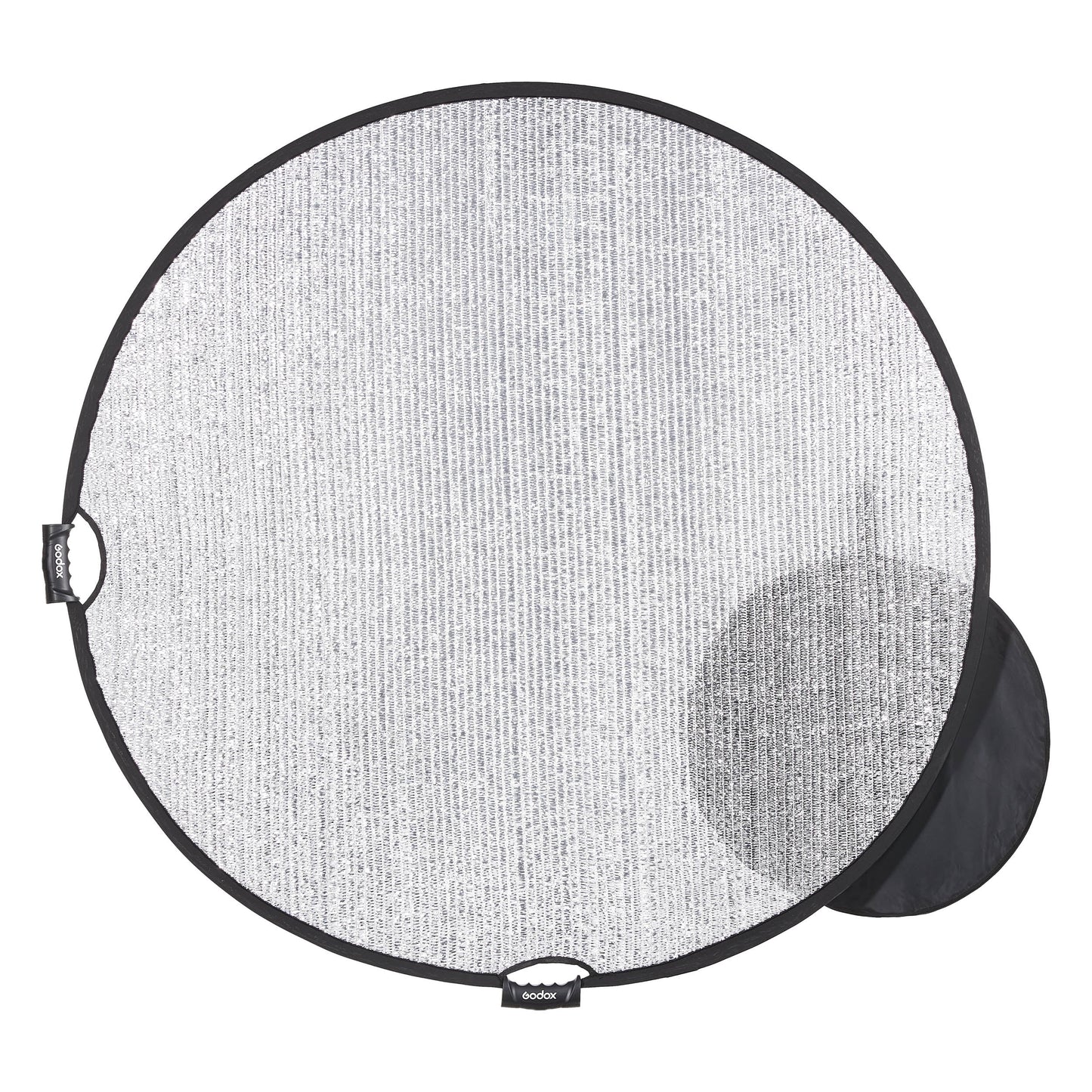 Godox W-RFT130 130cm (52") Windproof Silver Collapsible Reflector with its storage bag