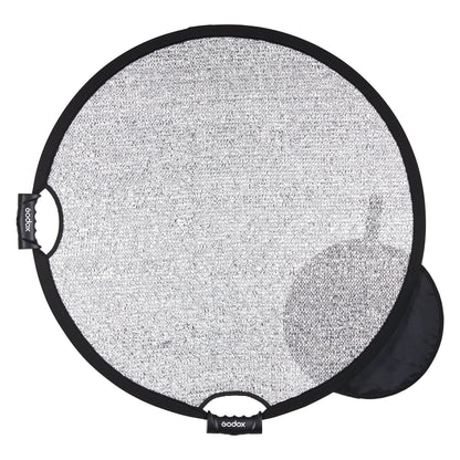 Godox W-RFT80 80cm (32") Windproof Silver Collapsible Reflector with its storage bag